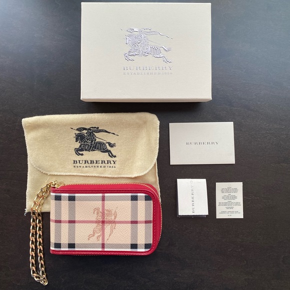 burberry card holder chain